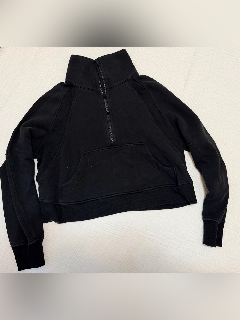 Lululemon Scuba Oversized Funnel-Neck Half-Zip – Black – M/L